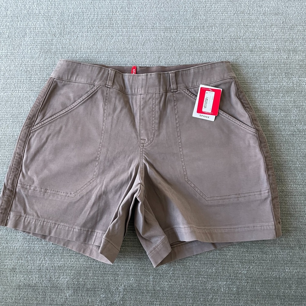 SPANX Taupe Cargo Shorts